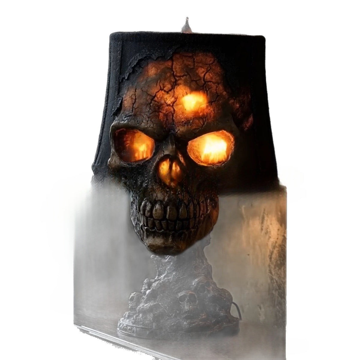 Resin Garden Skull Lamp — Outdoor Decor — view 6