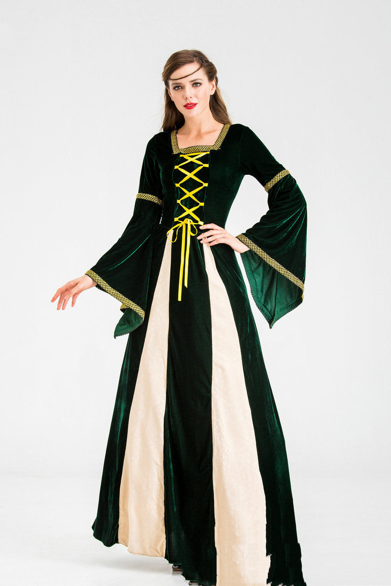 Medieval Velvet Dress — Irish Style — view 4