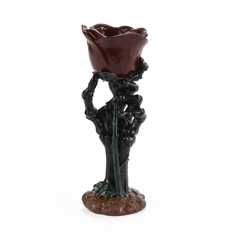 Vintage Resin Candle Holder — Dark Romantic Decor — view 6