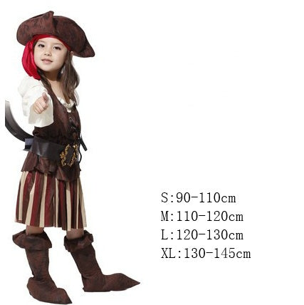 Kids Pirate Costume — Shirt, Belt, Headscarf — view 9