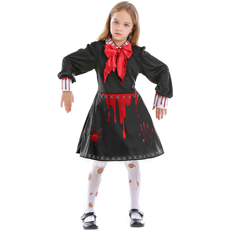 Horror Doll Costume — Bloodied Zombie — view 1