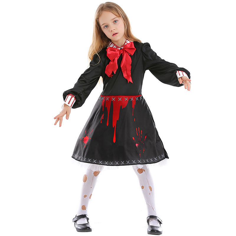 Horror Doll Costume — Bloodied Zombie — view 5