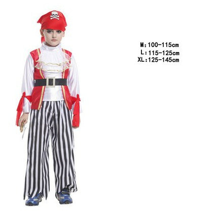 Kids Pirate Costume — Shirt, Belt, Headscarf — view 7