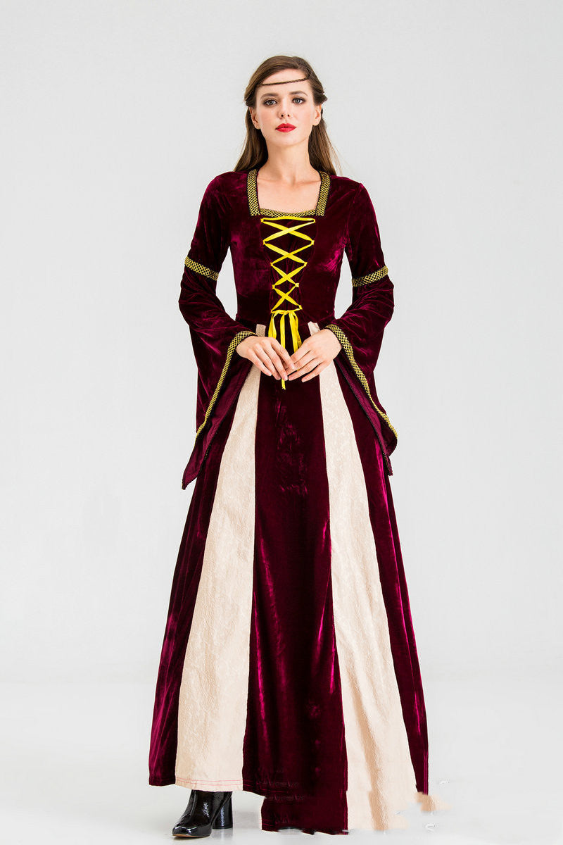 Medieval Velvet Dress — Irish Style — view 3