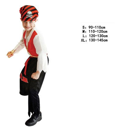 Kids Pirate Costume — Shirt, Belt, Headscarf — view 6