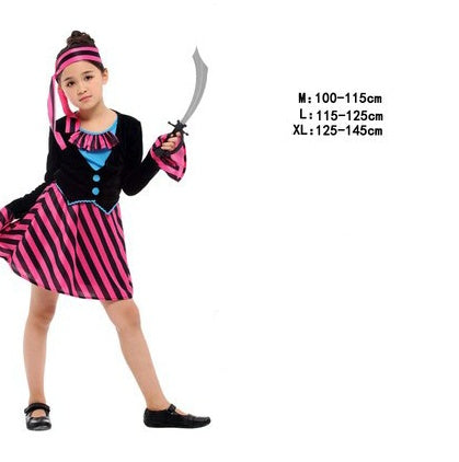 Kids Pirate Costume — Shirt, Belt, Headscarf — view 11