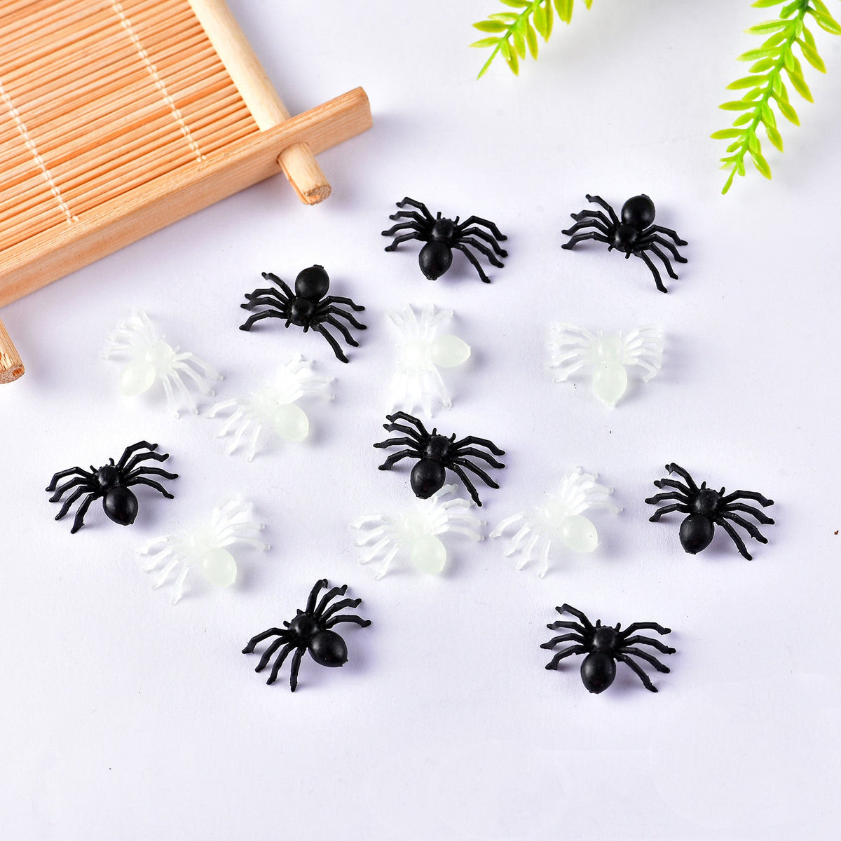 Plastic Halloween Spiders — Pack of 50 — part of Witch & Wizard Bundle — Couple