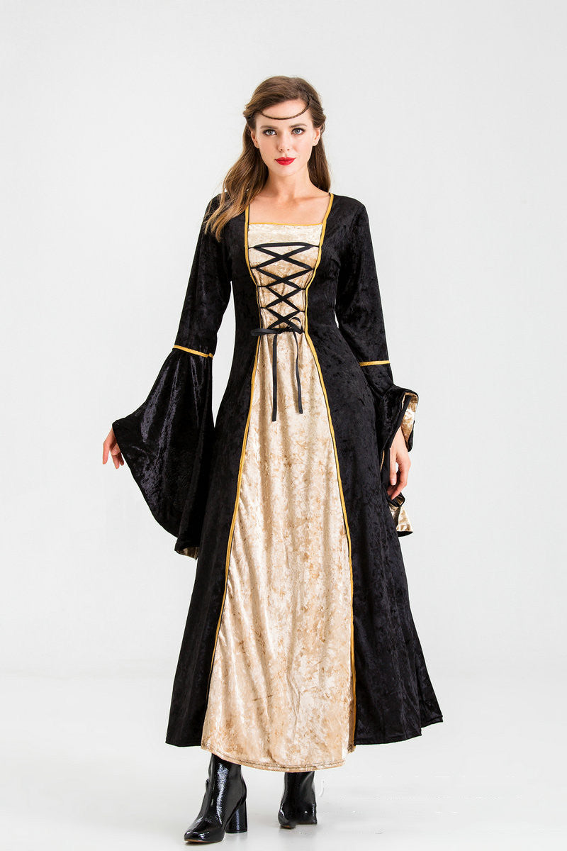 Medieval Velvet Dress — Irish Style — view 5