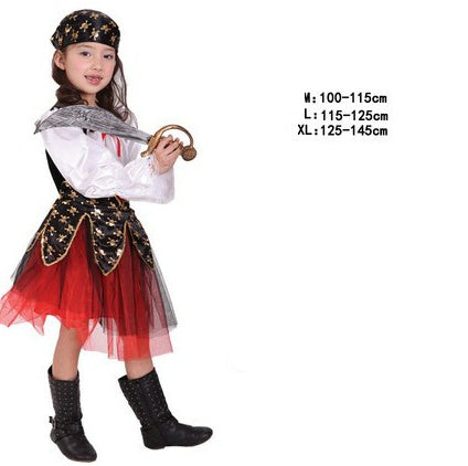 Kids Pirate Costume — Shirt, Belt, Headscarf — view 10