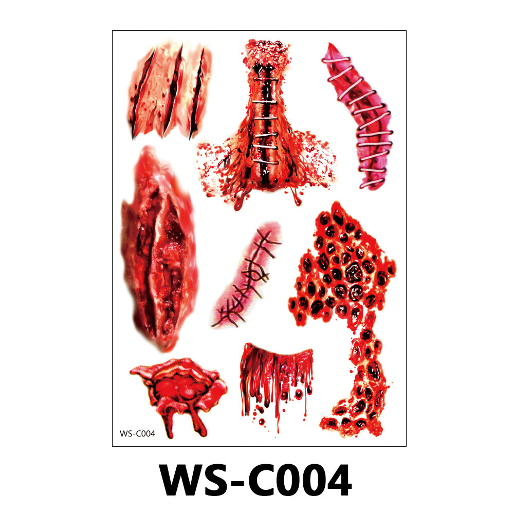 Fake Scar Stickers — Transparent, Waterproof — view 5