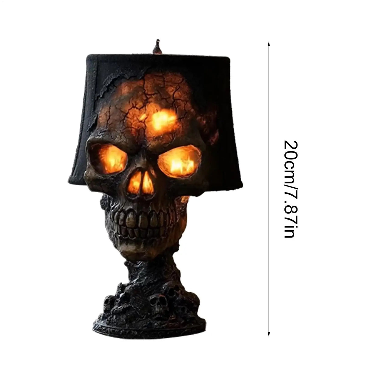 Lampe crâne de jardin en résine — Décor extérieur — vue 8