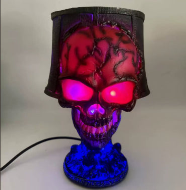 Resin Garden Skull Lamp — Outdoor Decor — view 9