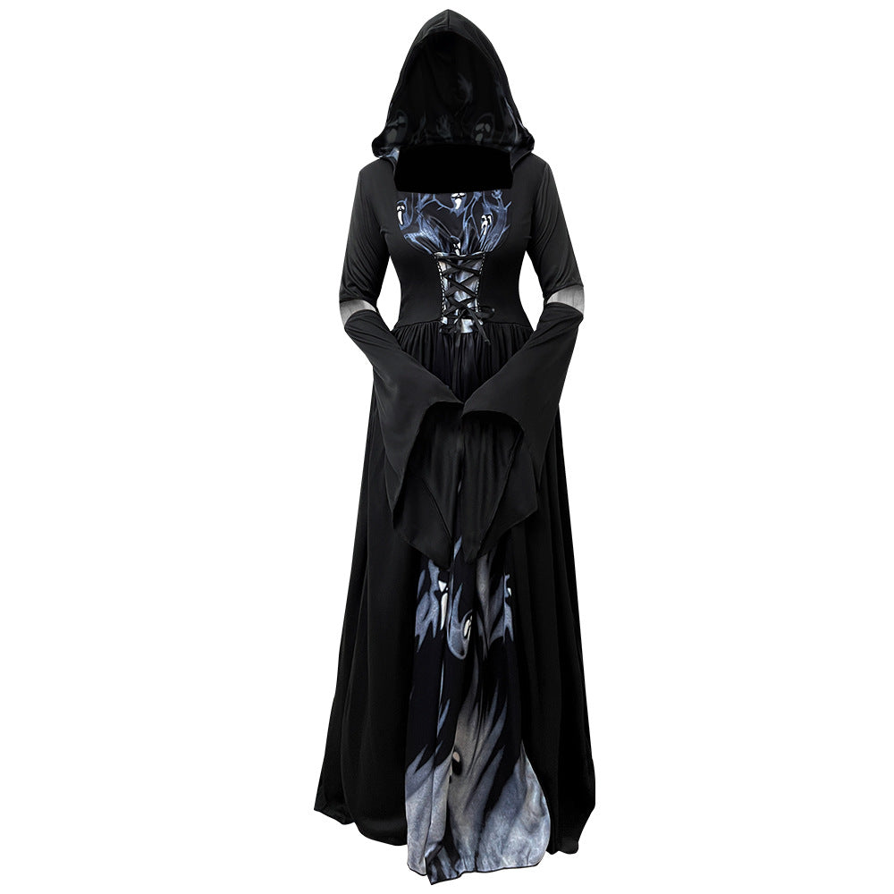 Hooded Witch Dress — Women's Halloween Costume — view 2
