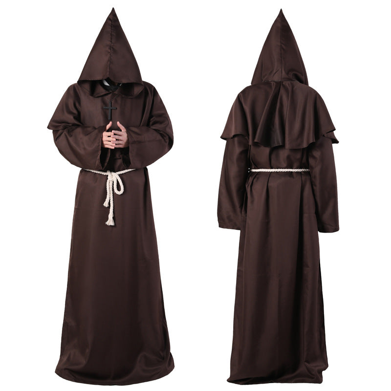Medieval Friar Wizard Costume — Unisex — view 4