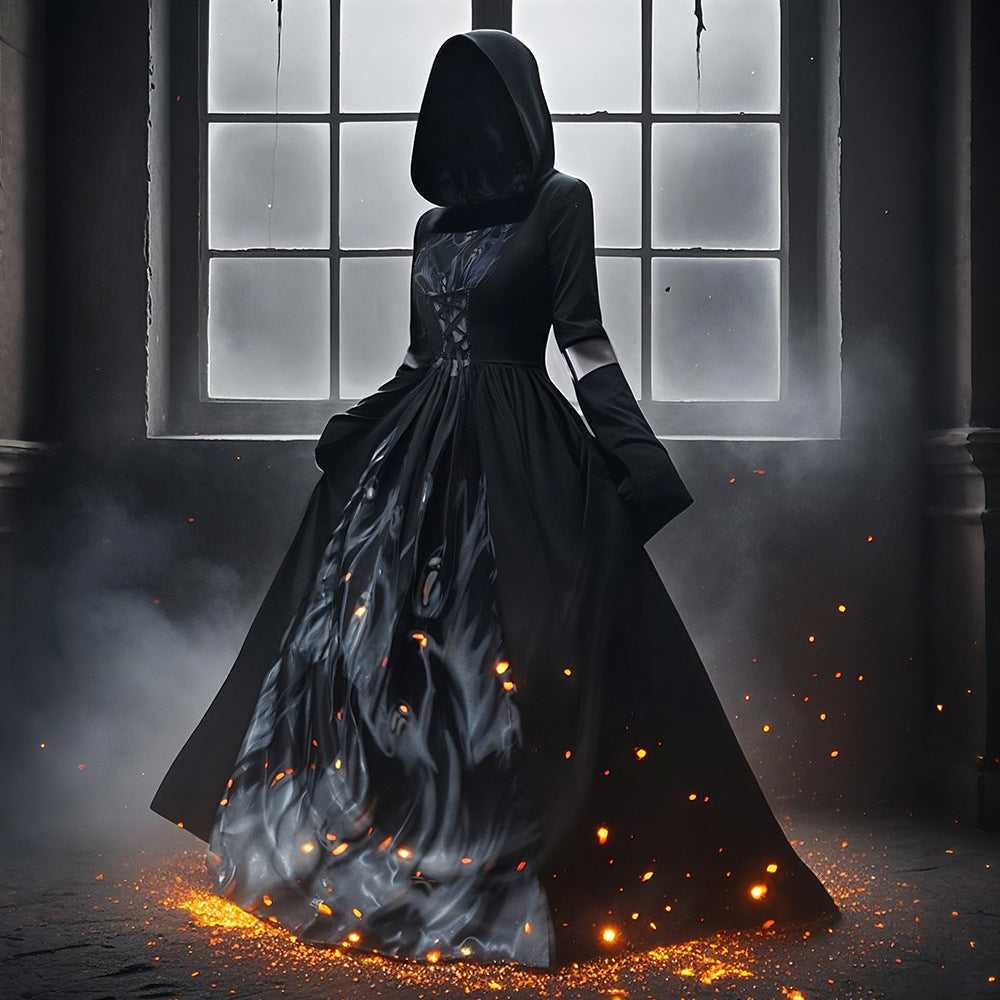 Hooded Witch Dress — Women's Halloween Costume — view 1