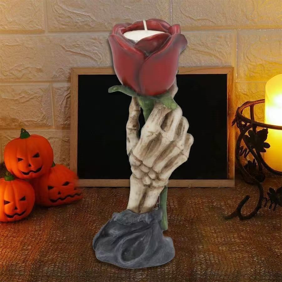 Vintage Resin Candle Holder — Dark Romantic Decor — view 1