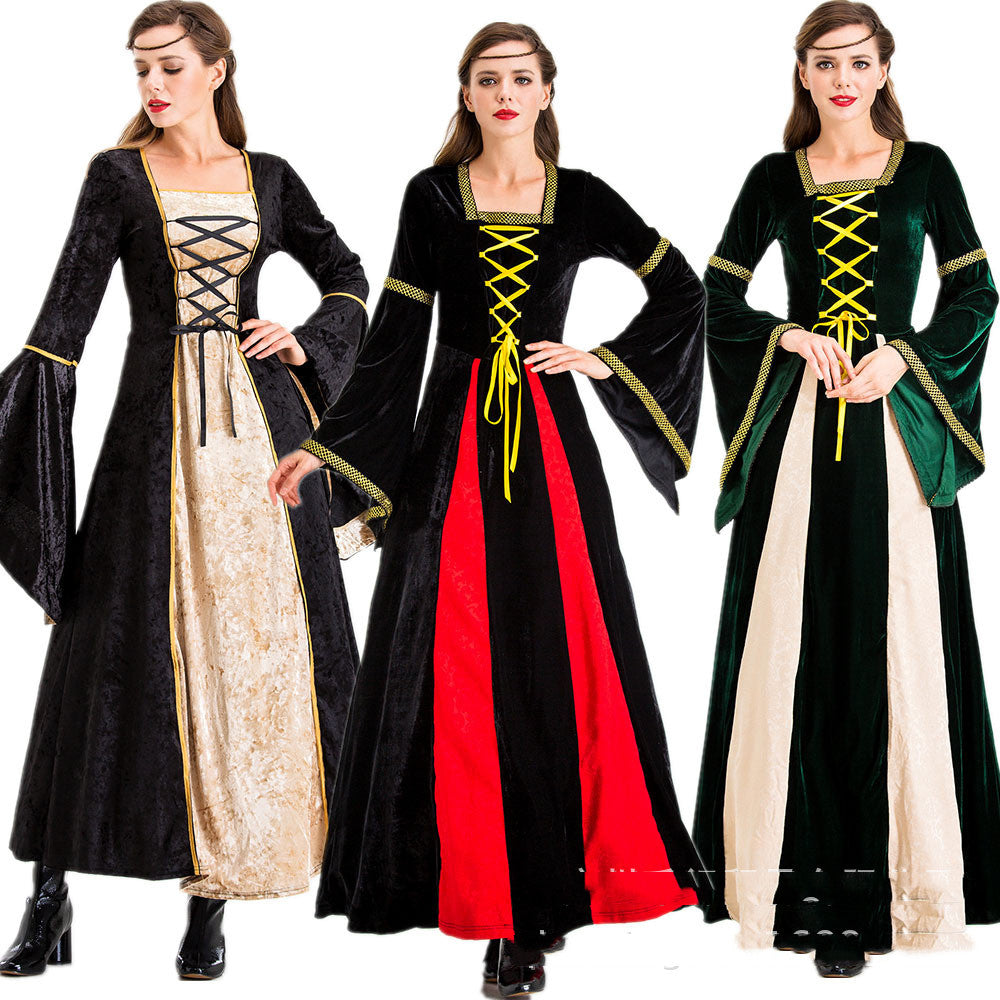Medieval Velvet Dress — Irish Style — view 1