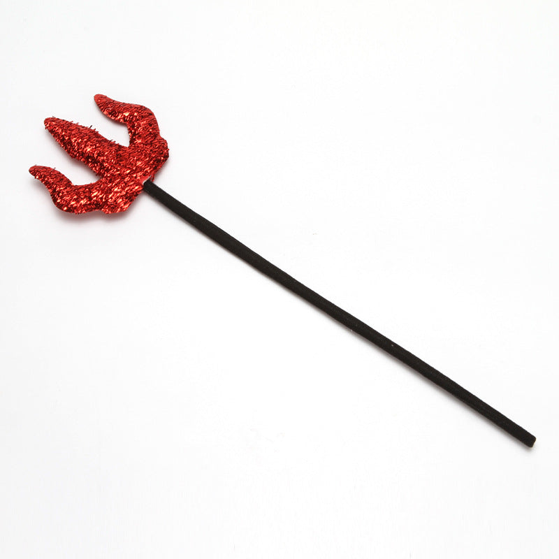 Devil Horn Headband & Fork Set — 2 Pieces