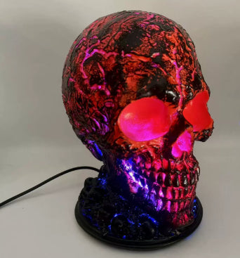 Lampe crâne de jardin en résine — Décor extérieur — vue 10