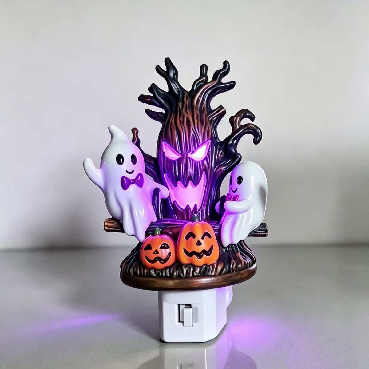Swinging Ghost Night Light — Hand-Painted Resin — view 5