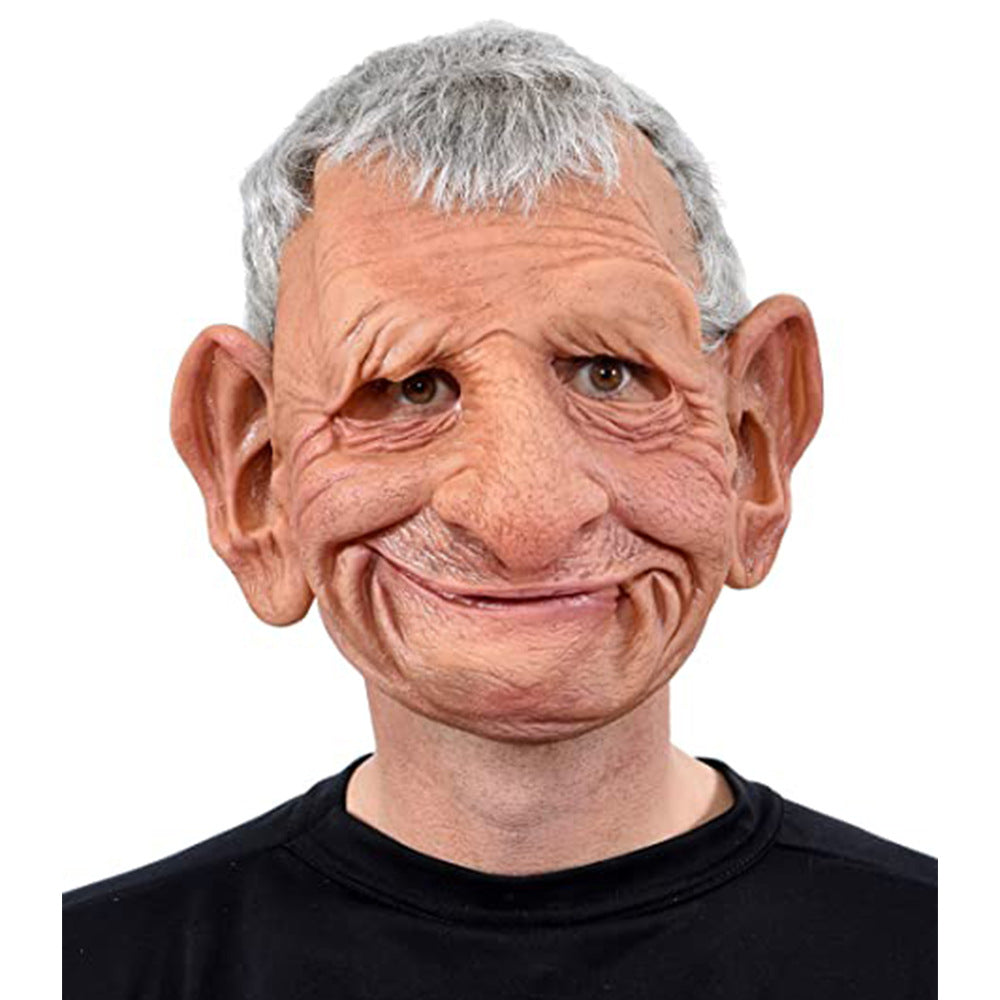 Masque de vieille dame en latex — Avec perruque — vue 7