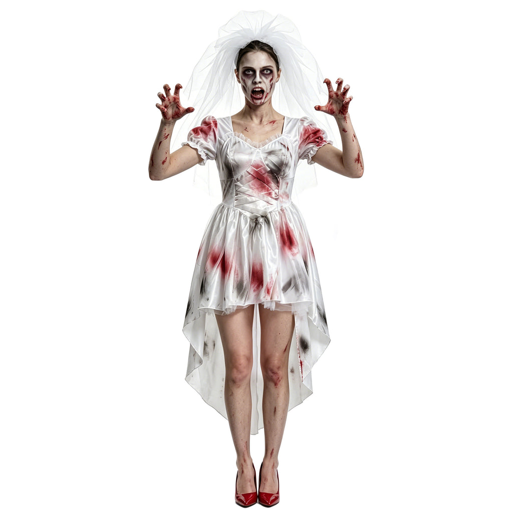 Ghost Bride Dress — White and Torn — view 2