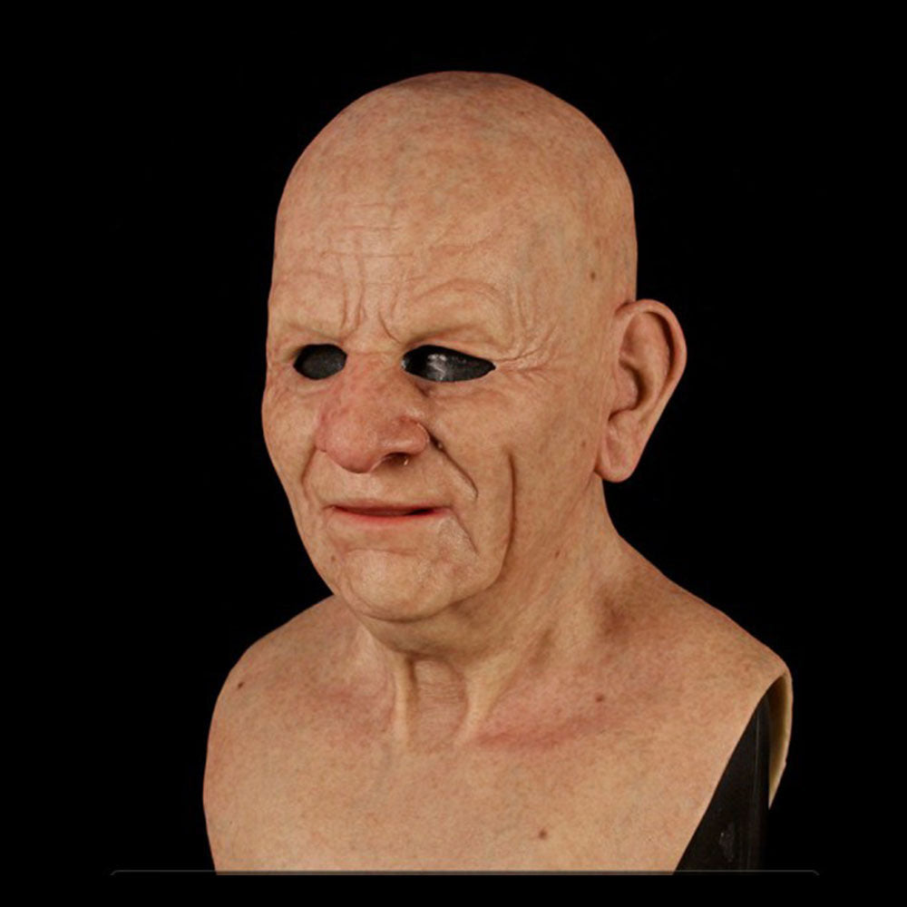 Masque de vieille dame en latex — Avec perruque — vue 12