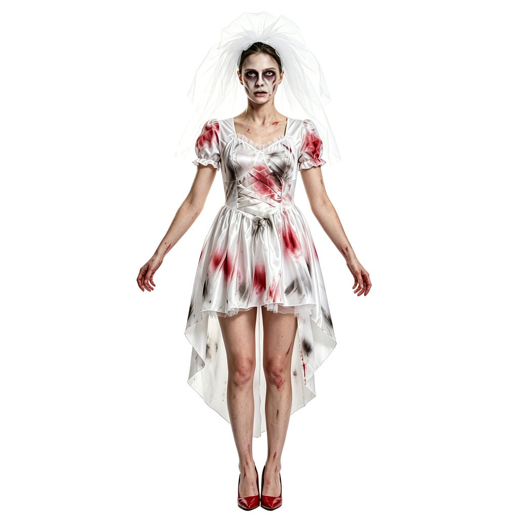 Ghost Bride Dress — White and Torn — view 6