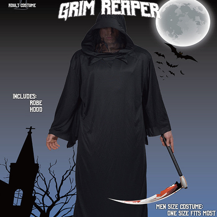 Black Hooded Robe — Costume Layer — view 1