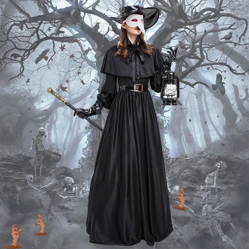 Costume de médecin de peste — Masque à bec — vue 1