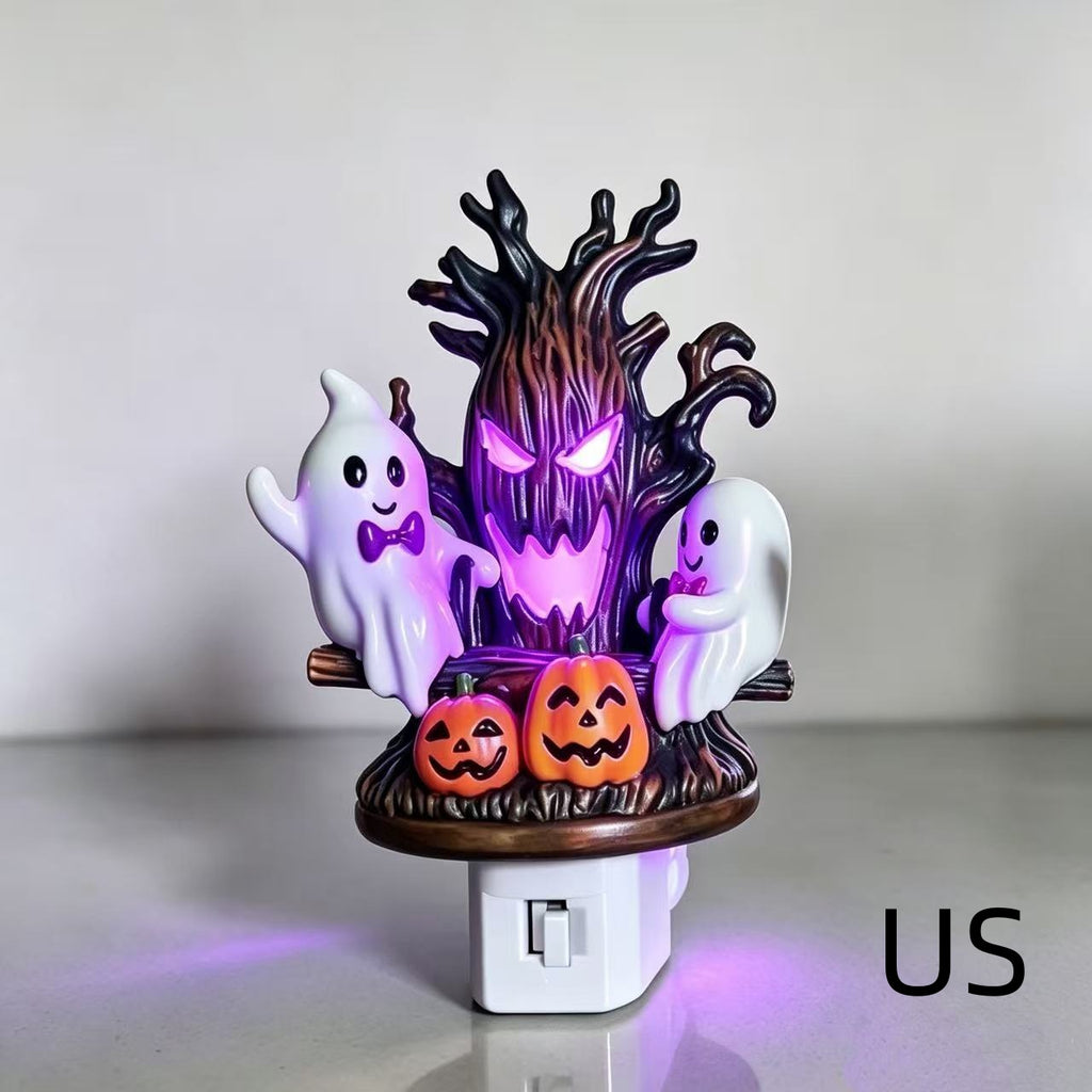 Swinging Ghost Night Light — Hand-Painted Resin — view 7