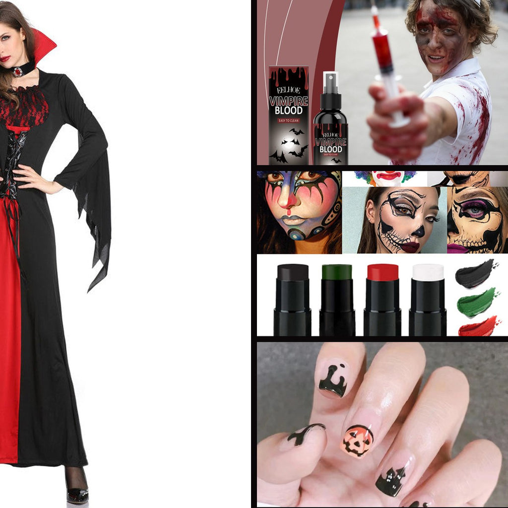 Vampire Bundle — Women · Costume, Blood, Makeup — les 4 pièces du lot