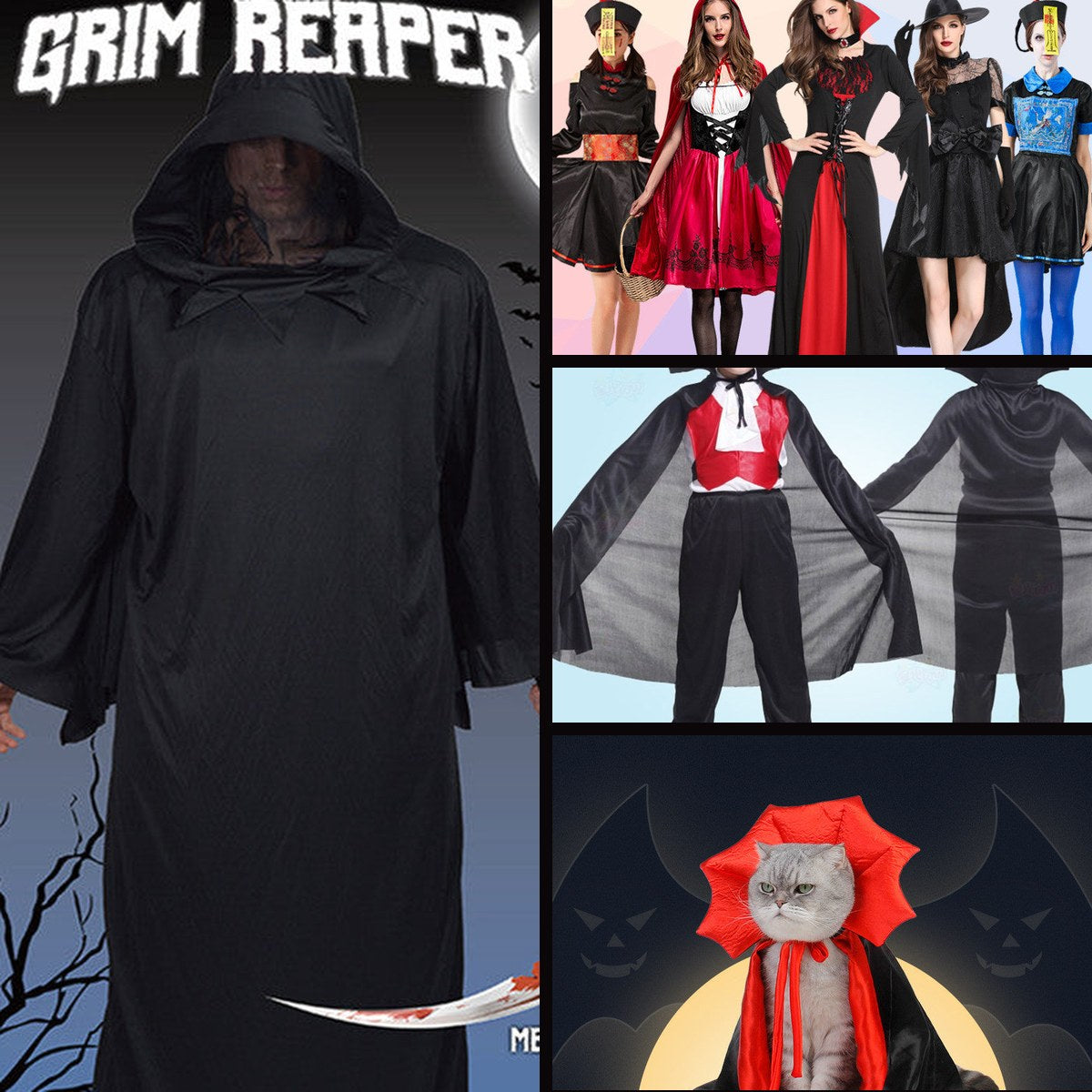 Vampire Family Bundle — Two Adults, a Child and a Pet — les 4 pièces du lot