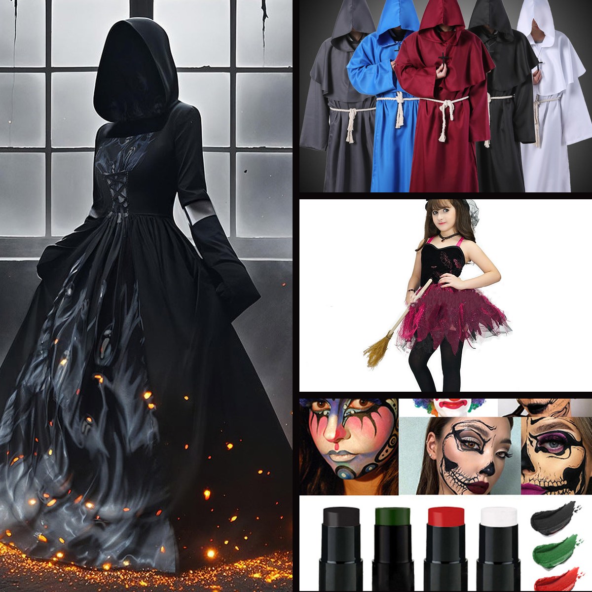 Witch Family Bundle — Two Adults and a Child — les 4 pièces du lot