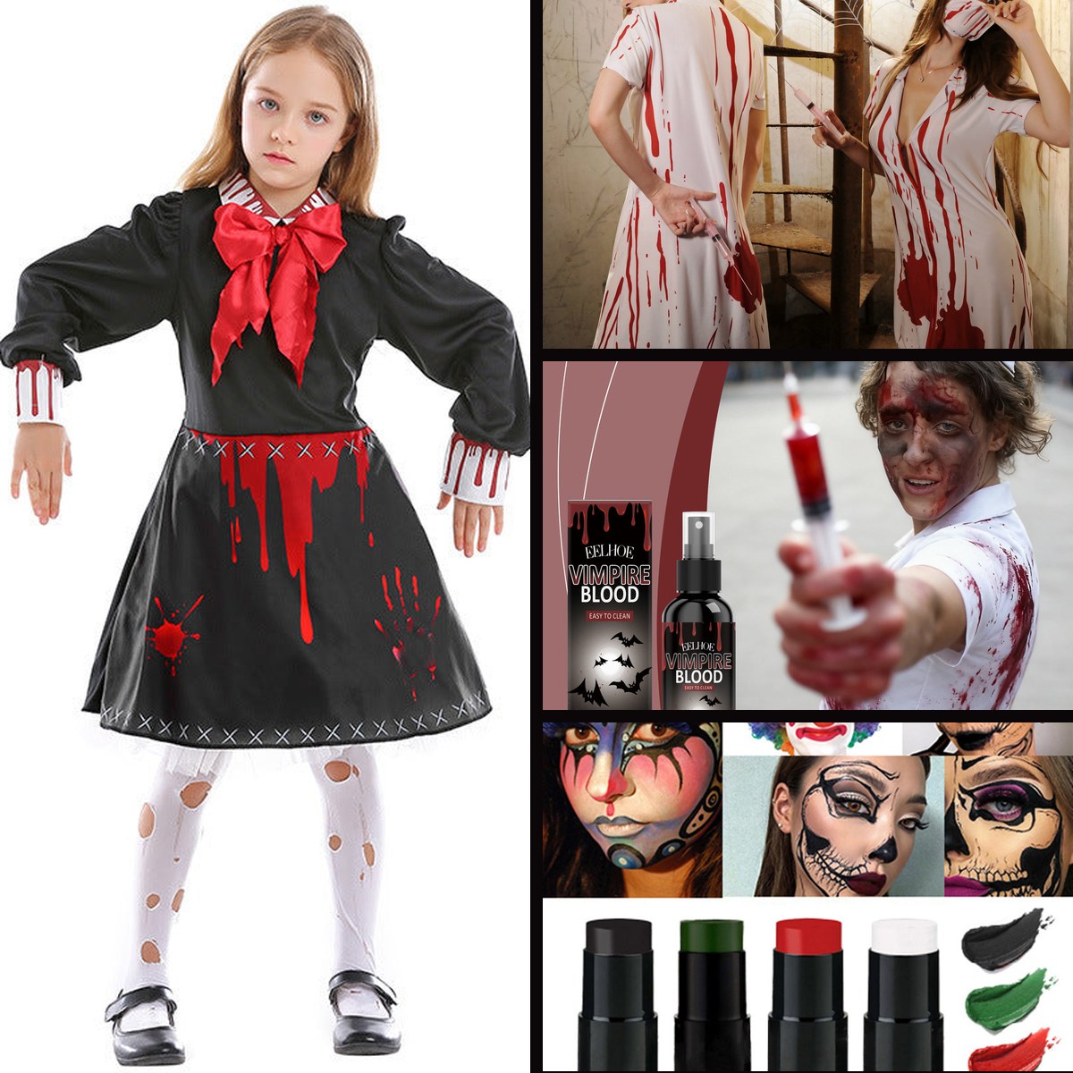 Zombie Bundle — Couple · Two Costumes, One Kit — les 4 pièces du lot